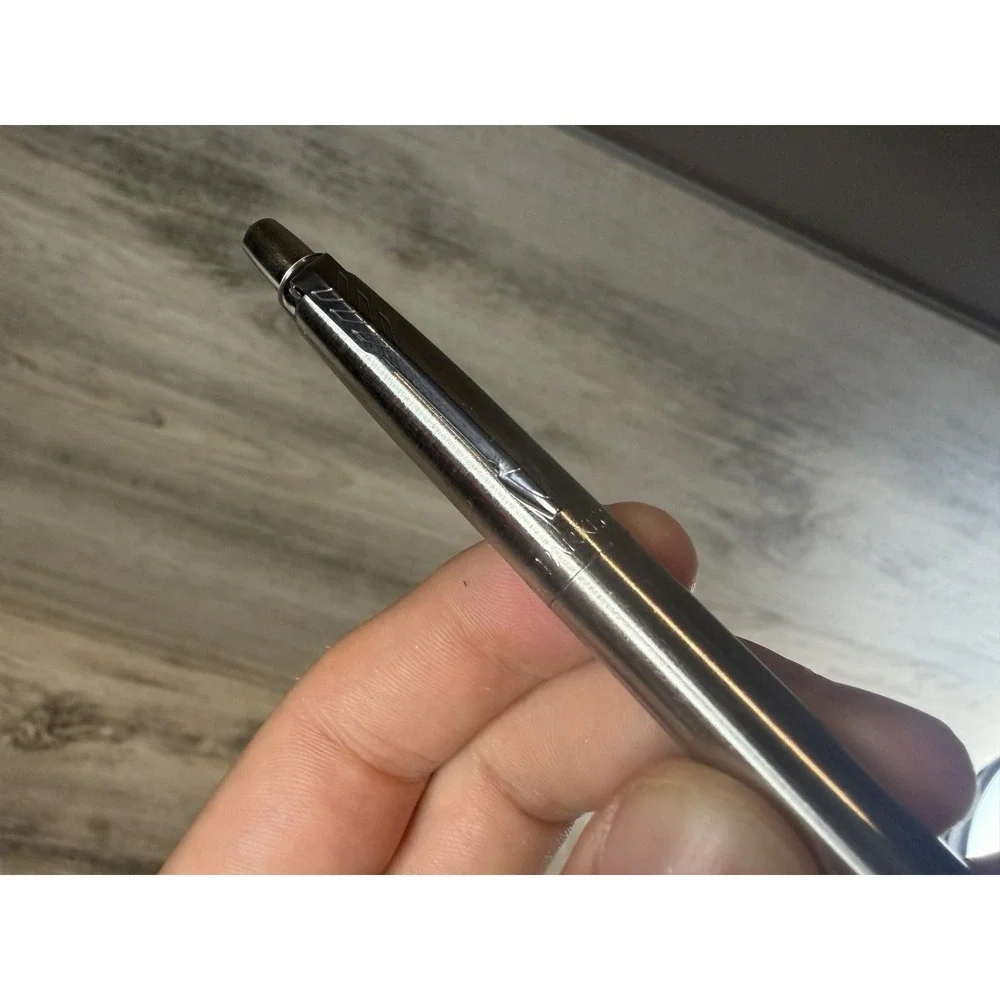 Parker Jotter Stainless Steel Chrome Trim Ballpoint Pen Black Ink
